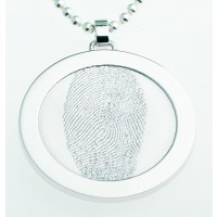 Coin M silver 31 mm with eyelet